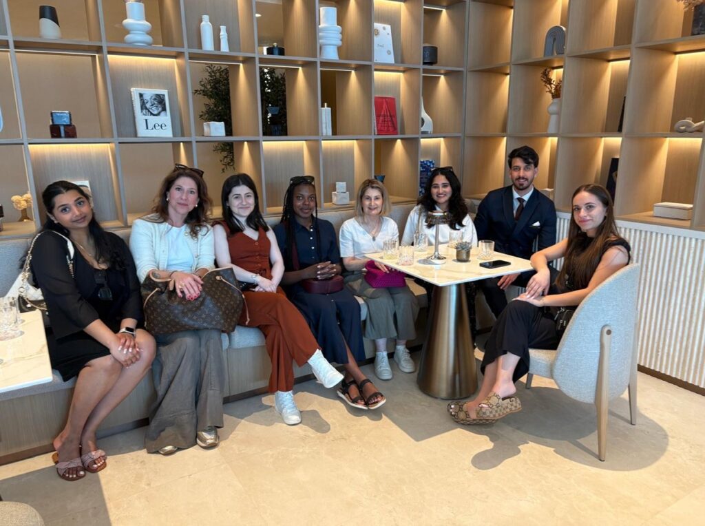Ted Rogers School group in VIP Lounge at the Dubai Mall