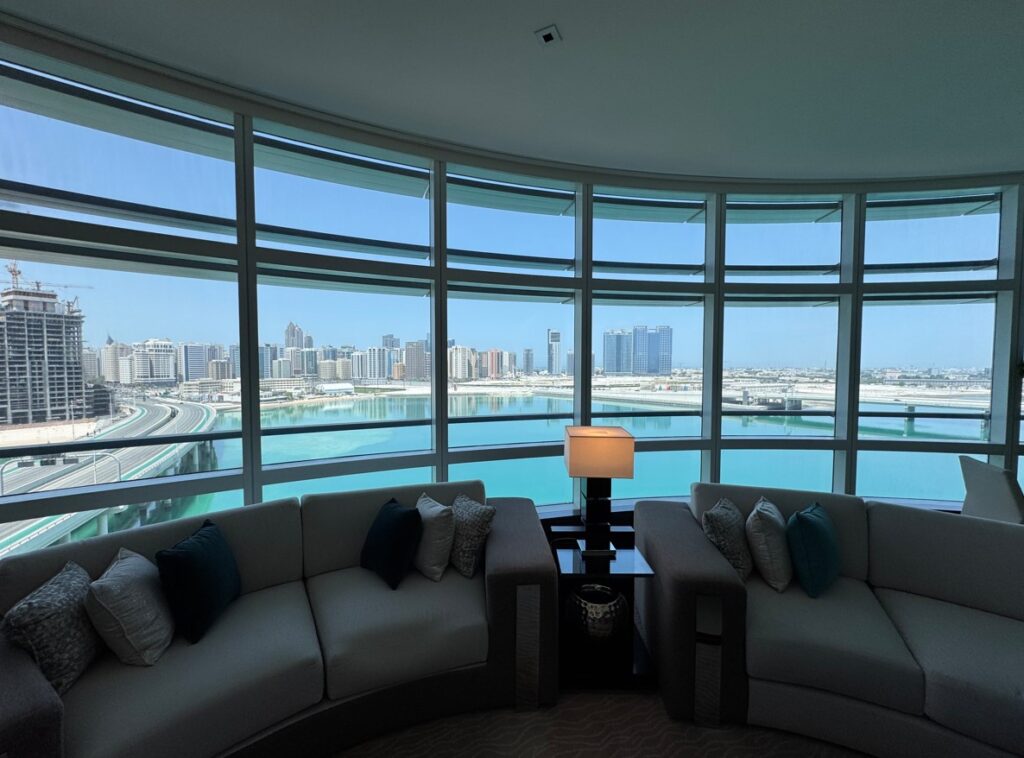 View of Abu Dhabi from Rosewood Hotel