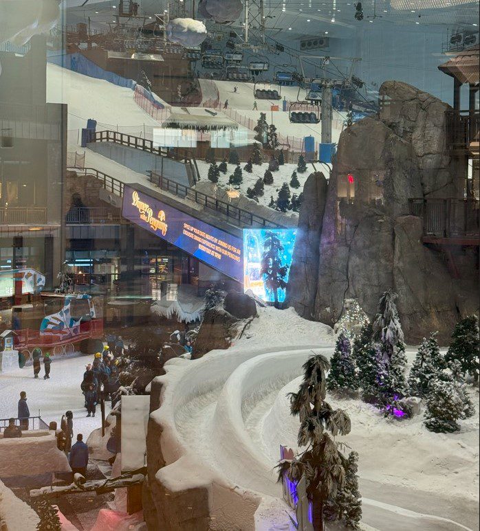 Ski slopes at indoor Ski Dubai